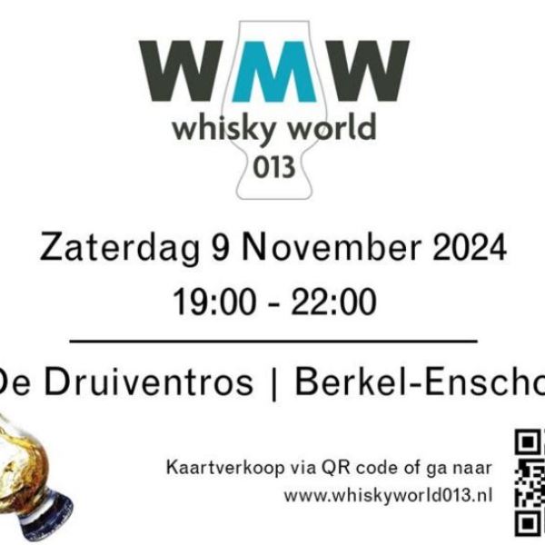 “Whisky World 013” festival datum bekend; 9 november 2024. Kaarten vanaf nu te koop.