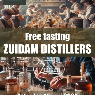 Free Tasting – Zuidam Distillers – 15 juni as. bij Mitra Oirschot